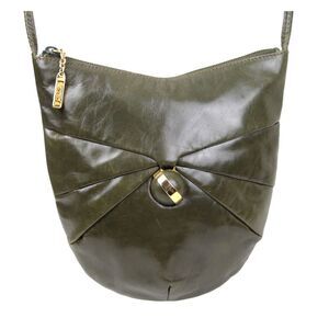 RODO ITALY OLIVE GREEN GENUINE LEATHER CROSSBODY SHOULDER BAG HANDBAG PURSE